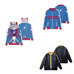 New Baseball Jacket Sweatshirt Zipper Jacket Cosplay Costume Northern Anime Girl Outfit Sweet Japanese Style Polyester