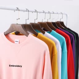 Embroidery Custom 100% Cotton Sweatshirt,Brand Loose Sweater,Autum Winter Long Sleeve Pullover,Vintage Woman Men Unisex  Clothes