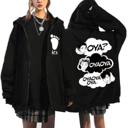 Japanese Anime Haikyuu Graphic Zip Up Hoodies Manga Y2k Gothic Zippper Jackets Sweatshirts Karasuno Fly High Harajuku Streetwear