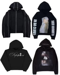 Harajuku Gothic Y2K Hoodies Mens Womens Clothing Hip Hop Gothic Graphic Print Oversized Hoodies Sweatshirts Casual Jackets