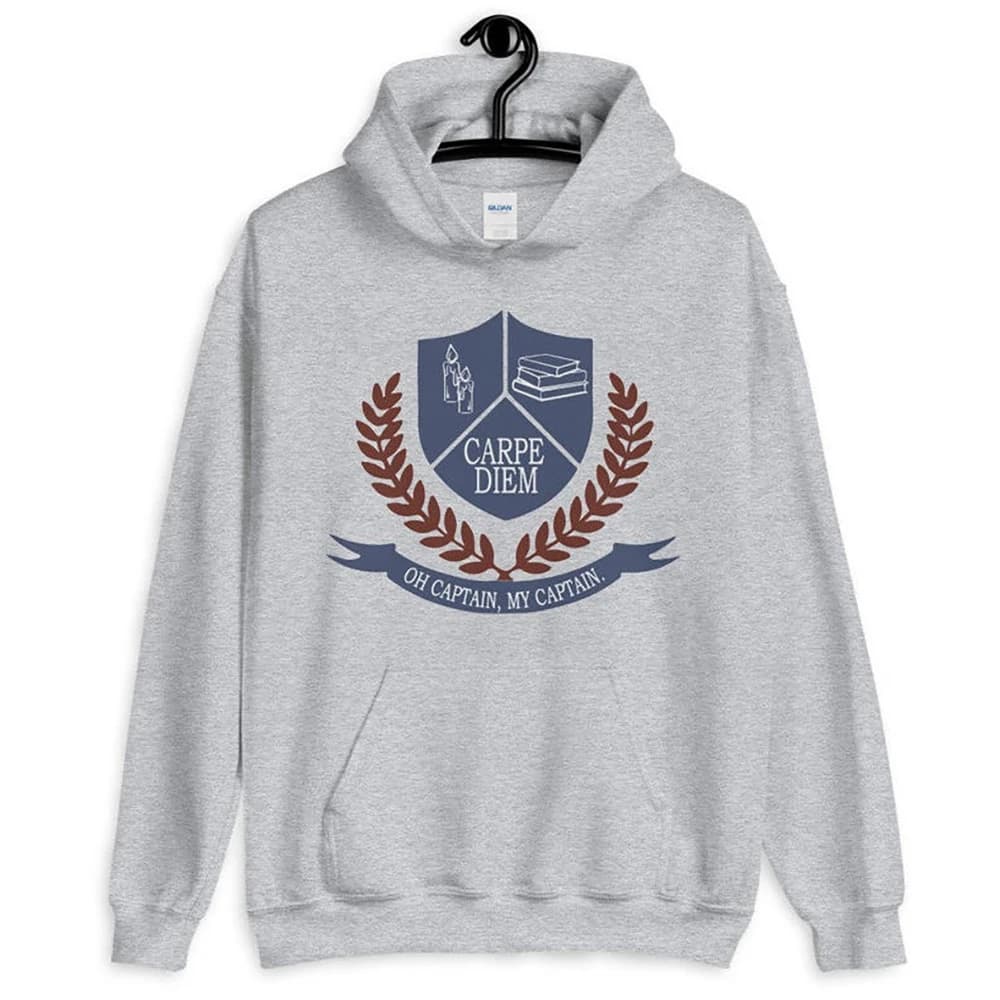 Dead Poets Society Unisex Hoodie Classic Film Hooded Sweatshirt Dead Poets Society 90s Inspirational Sweater Trendy Hoodies Gift