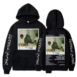 Hip Hop Men Women's Hoodie Rapper Kendrick Lamar Good Kid Album Graphic Printed Hooded Sweatshirts Fashion Pocket Streetwear