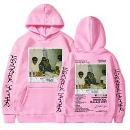Hip Hop Men Women's Hoodie Rapper Kendrick Lamar Good Kid Album Graphic Printed Hooded Sweatshirts Fashion Pocket Streetwear