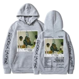 Hip Hop Men Women's Hoodie Rapper Kendrick Lamar Good Kid Album Graphic Printed Hooded Sweatshirts Fashion Pocket Streetwear