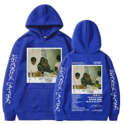 Hip Hop Men Women's Hoodie Rapper Kendrick Lamar Good Kid Album Graphic Printed Hooded Sweatshirts Fashion Pocket Streetwear