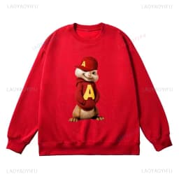 Alvin and The Chipmunks: The Squeakquel's Pullover Woman Manfashion Drop Shoulder Sweatshirt Is Available for Best Friend Hoodie