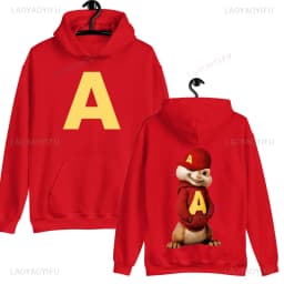 Alvin and The Chipmunks: The Squeakquel's Pullover Woman Manfashion Drop Shoulder Sweatshirt Is Available for Best Friend Hoodie