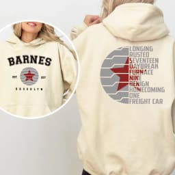 Vintage Bucky Barnes 1917 Hoodie Winter Soldier 2 Sided Sweatshirt Men Women Casual Hoodied Long Sleeves Pullover Casual Hoodies