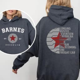 Vintage Bucky Barnes 1917 Hoodie Winter Soldier 2 Sided Sweatshirt Men Women Casual Hoodied Long Sleeves Pullover Casual Hoodies