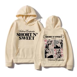 Sabrina Carpenter Short N' Sweet Hoodie Men Streetwear Aesthetic Casual Hoodies Unisex Autumn Winter Harajuku Hooded Sweatshirts