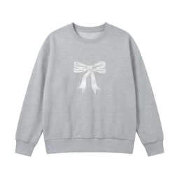 Casual Women's Sweatshirts Bow Graphic Prints Hoodie Spring Autumn Long Sleeve Crew Neck Pullover Female All-Match Hoody Tops