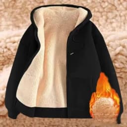 Ladies Large Size American Style Lamb Velvet Hoodie Zipper Cardigan Outerwear Autumn Winter Thickened Long Sleeve Casual Wear
