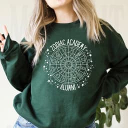 Vintage Zodiac Academy Alumni Sweatshirt Vega Twins Shirts Zodiac Signs Shirt Star Constellations Shirt Unisex Sweatshirt Hoodie