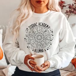 Vintage Zodiac Academy Alumni Sweatshirt Vega Twins Shirts Zodiac Signs Shirt Star Constellations Shirt Unisex Sweatshirt Hoodie