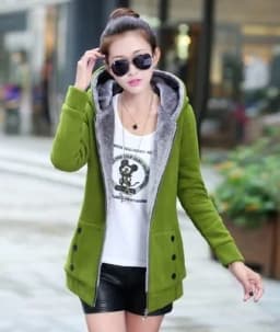 Winter Warm Women's Wool Coat Jackets Thick 2108 Stylish Waist-Cinching Design Fashionable Ladies' Sweater-Shirt Category