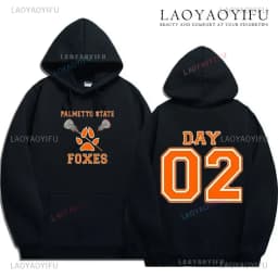 The Foxhole Court Palmetto State Foxes Men's Hoodie Foxhole Field Palmetto State Fox Cosplay Wild Animal Long-sleeved Sweatshirt