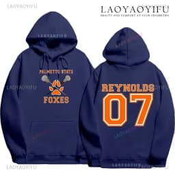 The Foxhole Court Palmetto State Foxes Men's Hoodie Foxhole Field Palmetto State Fox Cosplay Wild Animal Long-sleeved Sweatshirt