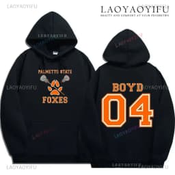 The Foxhole Court Palmetto State Foxes Men's Hoodie Foxhole Field Palmetto State Fox Cosplay Wild Animal Long-sleeved Sweatshirt