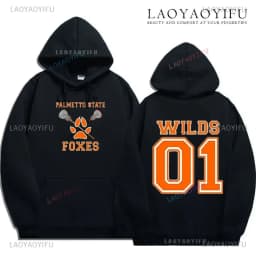 The Foxhole Court Palmetto State Foxes Men's Hoodie Foxhole Field Palmetto State Fox Cosplay Wild Animal Long-sleeved Sweatshirt