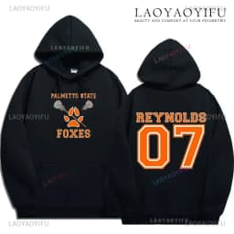 The Foxhole Court Palmetto State Foxes Men's Hoodie Foxhole Field Palmetto State Fox Cosplay Wild Animal Long-sleeved Sweatshirt