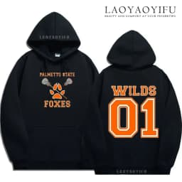 The Foxhole Court Palmetto State Foxes Men's Hoodie Foxhole Field Palmetto State Fox Cosplay Wild Animal Long-sleeved Sweatshirt
