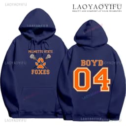 The Foxhole Court Palmetto State Foxes Men's Hoodie Foxhole Field Palmetto State Fox Cosplay Wild Animal Long-sleeved Sweatshirt