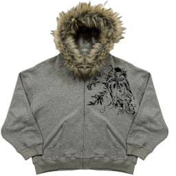 American style hip-hop style Y2K autumn and winter new item unisex thick warm hoodie jacket with zipper and hat
