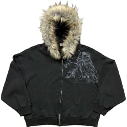 American style hip-hop style Y2K autumn and winter new item unisex thick warm hoodie jacket with zipper and hat