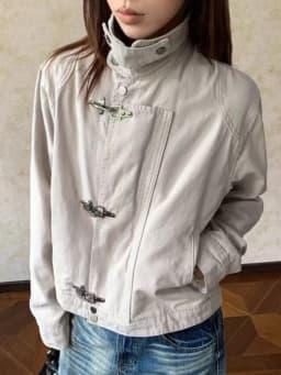 Vintage Collar Jackets Women Harajuku Punk Slim Fit Coat Streetwear Pocket Zipper Y2k Aesthetic Harajuku Grunge 2025 Outwear