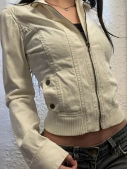Vintage Collar Jackets Women Harajuku Punk Slim Fit Coat Streetwear Pocket Zipper Y2k Aesthetic Harajuku Grunge 2025 Outwear