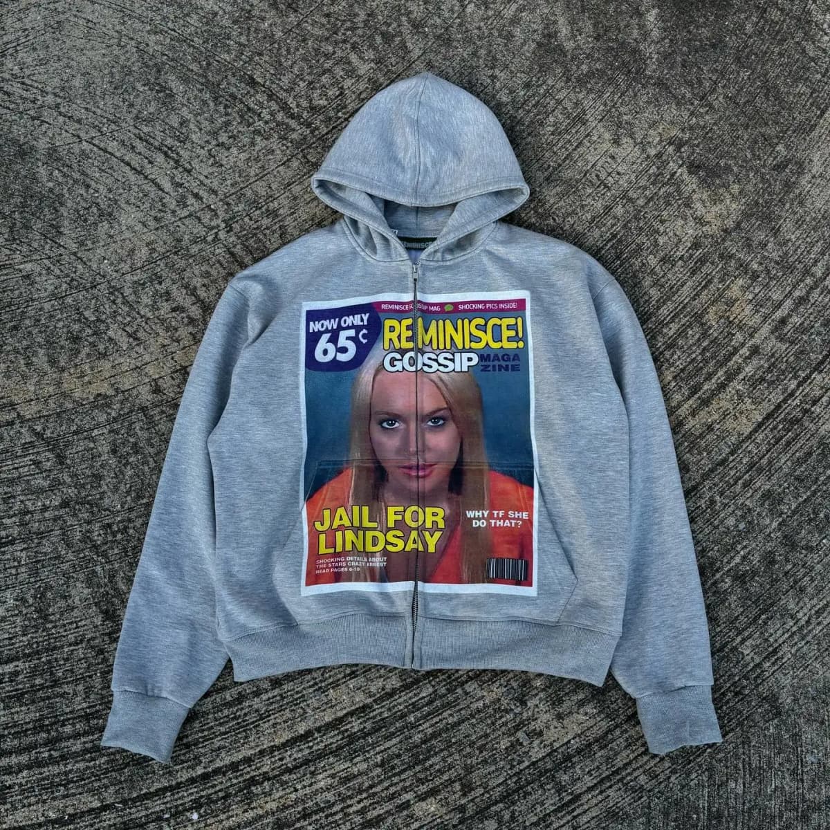 American Retro Zipper Hoodie Y2K Clothes Women Harajuku Hip Hop Gothic Character Graphics Oversized Hoodie Casual Zipper Jacket