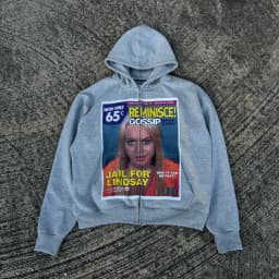 American Retro Zipper Hoodie Y2K Clothes Women Harajuku Hip Hop Gothic Character Graphics Oversized Hoodie Casual Zipper Jacket