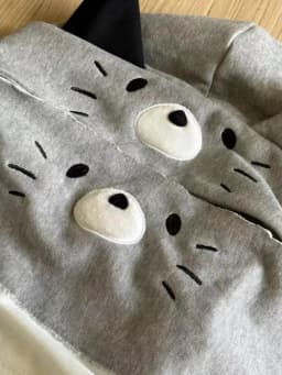 Japanese Harajuku Kawaii Long Sleeve Hoodie Women Cat Ears Sweet Sweatshirt Lace Striped Zipper Casual Cartoon 2025 Autumn