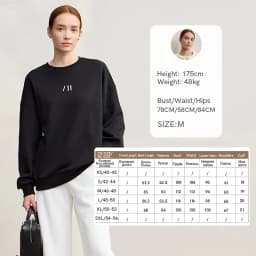 Amii Sweatshirt For Woman 2026 Winter New Casual Round Neck Long Sleeve Hoodie Women Loose Warm Pullover Versatile Top 12524080