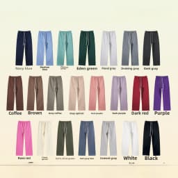 Custom LOGO men's 350G heavy autumn winter new cotton and polyester loose fleece sweater hooded sweatpants couple two-piece set