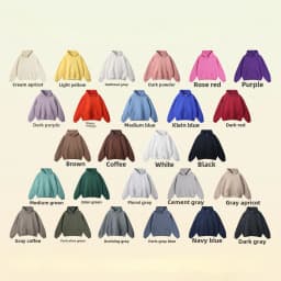 Custom LOGO men's 350G heavy autumn winter new cotton and polyester loose fleece sweater hooded sweatpants couple two-piece set