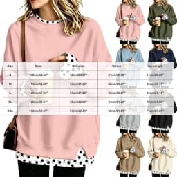 Oversize Sweatshirts Women Fake Two-Piece Polka Dot Patchwork Crew Neck Long Sleeve Tops Spring Autumn Fashion Casual Pullover