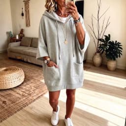 Hoodies women 2026 casual autumn/Winter new hoodie casual solid color pocket long-sleeved sweatshirts women's clothing