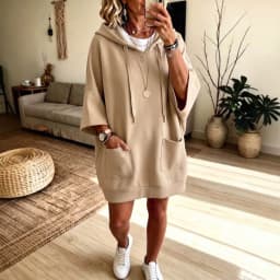 Hoodies women 2026 casual autumn/Winter new hoodie casual solid color pocket long-sleeved sweatshirts women's clothing