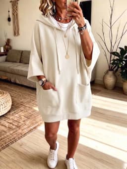 Hoodies women 2026 casual autumn/Winter new hoodie casual solid color pocket long-sleeved sweatshirts women's clothing
