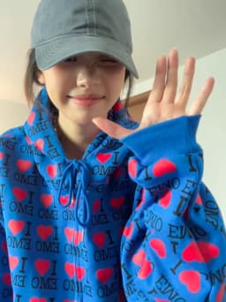 Retro Sweet Cool Design Printed Open Cardigan Sweatshirt Women's Spring Autumn Couple's Letter Heart Print Outerwear