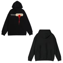 Retro American style hoodie for women with printed pattern high street punk Harajuku fashion casual American aesthetic mood girl