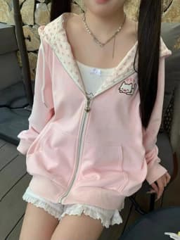 Preppy Syle Black Long Sleeve Zip Up Sweatshirts Coat Stand Neck Casual Y2k Tops Chic Casual Japanese Jacket Hoodies 2025 Women
