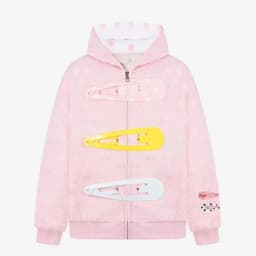 American Funny Detachable Hairpin Sweatshirt Sweet Retro Zip Jacket Polka Dot Splicing Hooded Sweatshirt Punk Sweatshirt Women
