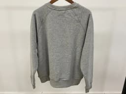 Women's grey Fleece Sweatshirt women Diamond embellished Round Neck Long Sleeve Autumn winter sweatshirt female