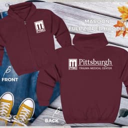 The Pitt PTMC Zipped Hoodie Pittsburgh Trauma Medical Center Hooded TV Series Sweatshirt Doctor Sweater Trendy Aesthetic Hoodies