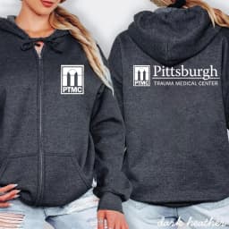 The Pitt PTMC Zipped Hoodie Pittsburgh Trauma Medical Center Hooded TV Series Sweatshirt Doctor Sweater Trendy Aesthetic Hoodies