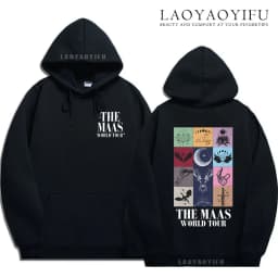Sarah J. Maas World Tour Hoodie Throne of Glass TOG Shirt ACOTAR Sweatshirt Crescent City Fan Apparel Velaris Gifts Hoodies