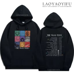 Sarah J. Maas World Tour Hoodie Throne of Glass TOG Shirt ACOTAR Sweatshirt Crescent City Fan Apparel Velaris Gifts Hoodies