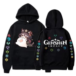 Genshin Impact Korean Style Y2k Hoodies Hu Tao Zhongli Vintage Streetwear Wanderer Faruzan Nahida Xiao Cartoon Gothic Sweatshirt
